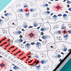 BP-021 Spellbinders Floral View Press Plate and Die Set Thanks