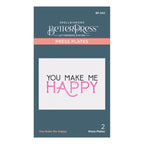 BP-042 Spellbinders You Make Me Happy Press Plate Happy