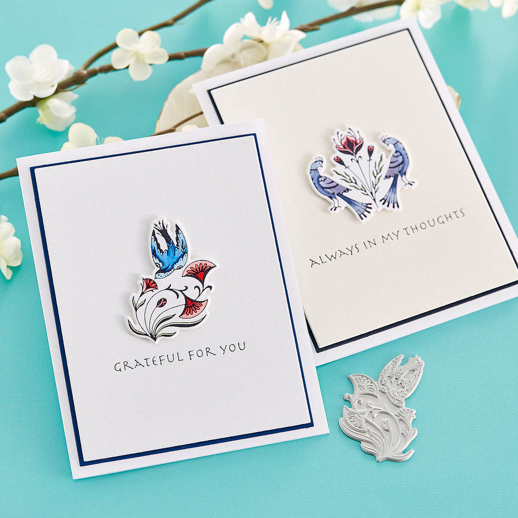 BP-043 Spellbinders Let's Chat Soon Icons Press Plate and Die Set Grateful