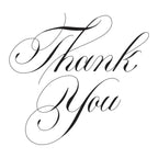 bp-103 Spellbinders Copperplate Thank You Press Plate
