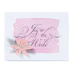 Spellbinders Copperplate Joy to the World Press Plate bp-181 holiday