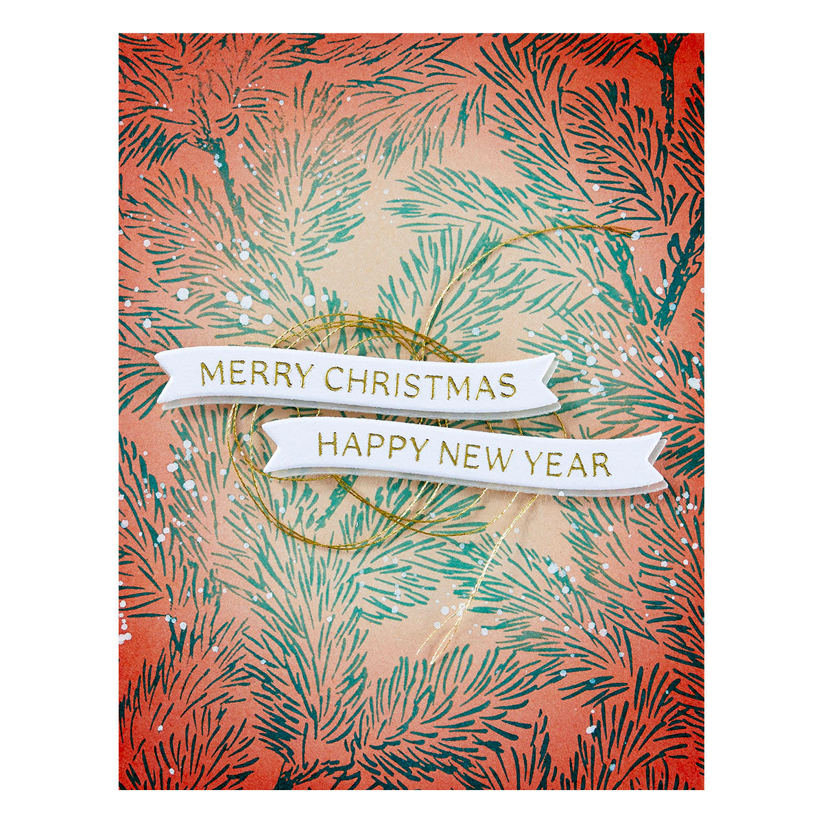 Spellbinders Mistletoe Greetings Press Plate & Die Set bp-199 merry christmas