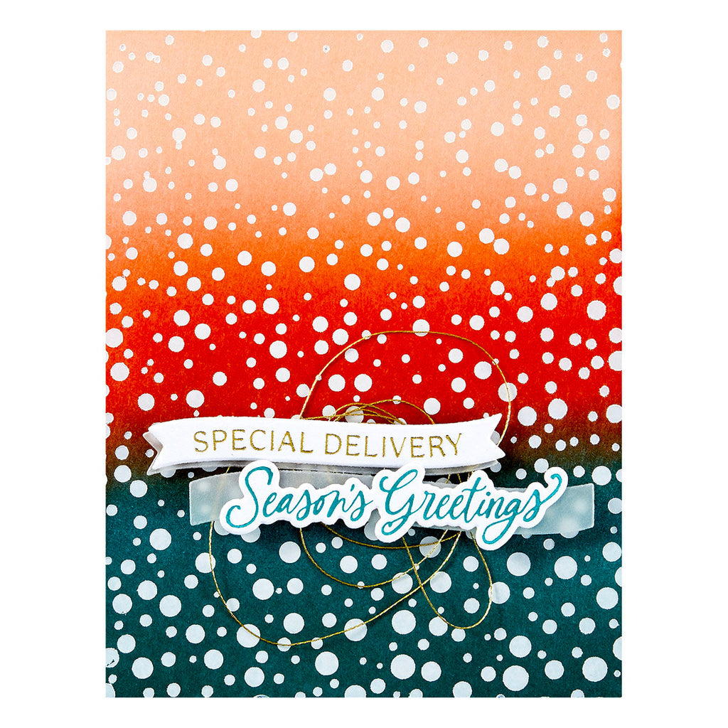 Spellbinders Sprinkled Confetti Press Plates bp-200 season's greetings