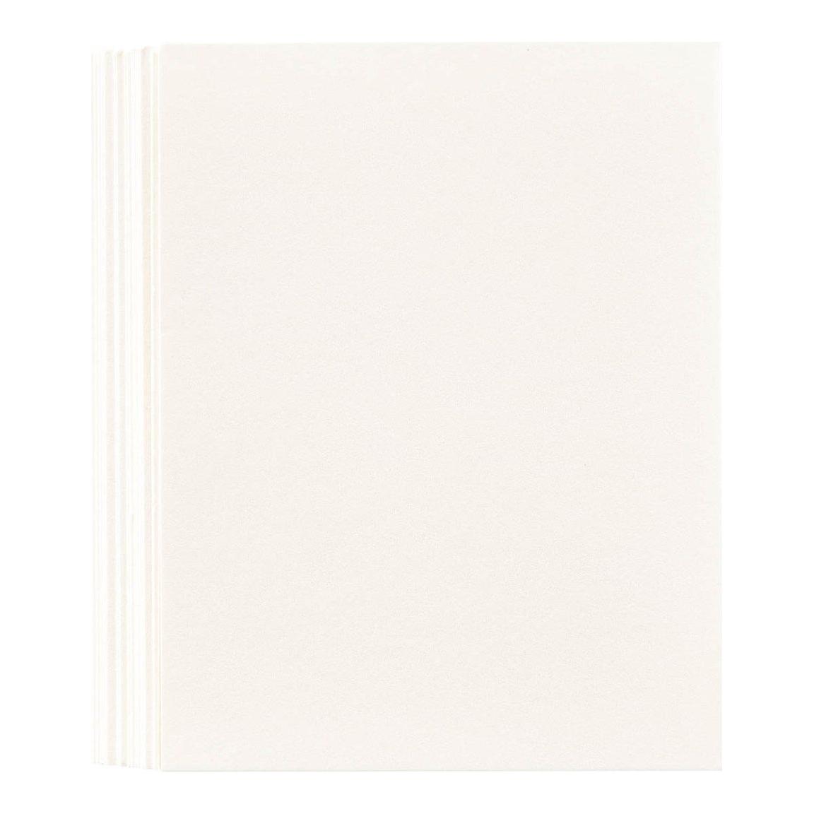 BPC-003 Spellbinders BetterPress Cotton Card Panels A2 Bisque 25 Pack Bisque