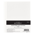 BPC-012 Spellbinders Porcelain Double Weight BetterPress A7 Cotton Card Panels 25 Pack Cotton Card