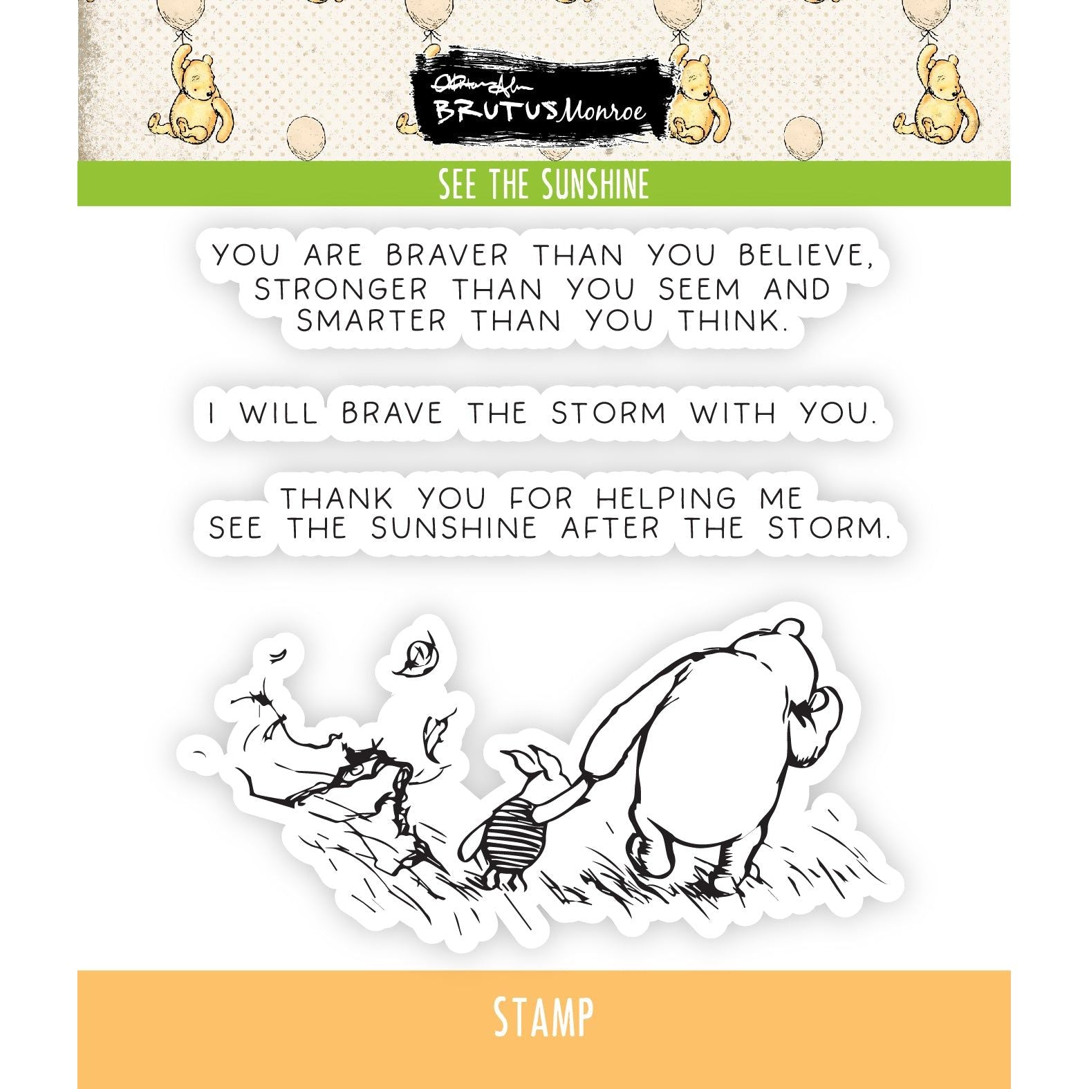 Brutus Monroe See the Sunshine Clear Stamps bru3525-2