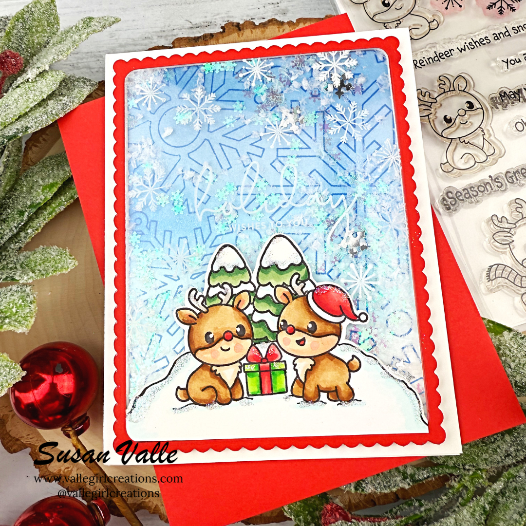 Simon Says Stamp Baby Fawn Wafer Dies 1403sdc And Everything Nice Christmas Card 3