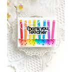 Simon Says Stamp Pencil Embossing Folder and Cutting Die Back to School sfd515 Moments in Time Teacher Card | color-code:ALT01