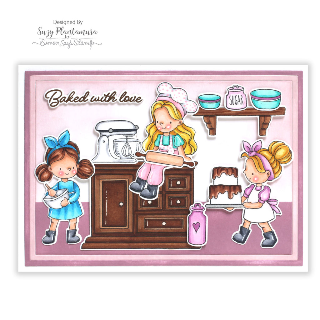 Simon Says Stamp Baked with Love Wafer Dies 1396sdc STAMPtember Love Card | color-code:ALT01