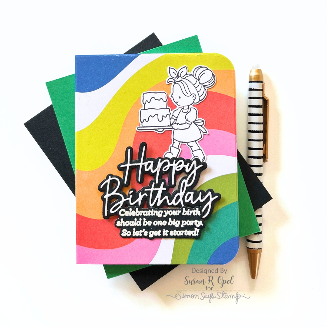 Simon Says Stamp Baked with Love Wafer Dies 1396sdc STAMPtember Birthday Card