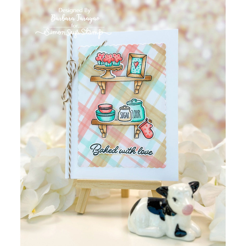Simon Says Clear Stamps Baked with Love 2269ssc STAMPtember Love Card