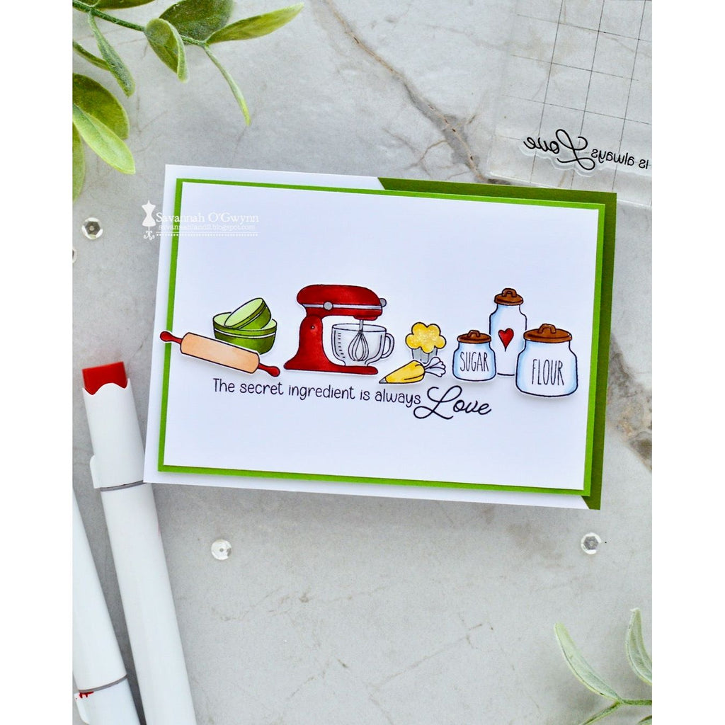 Simon Says Clear Stamps Baked with Love 2269ssc STAMPtember Love Card