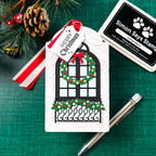Simon Says Stamp Holiday Windows Dies Bundle set1102hw And Everything Nice Christmas Tag