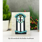 Simon Says Stamp Balcony Windows Wafer Dies 1477sd And Everything Nice Christmas Card