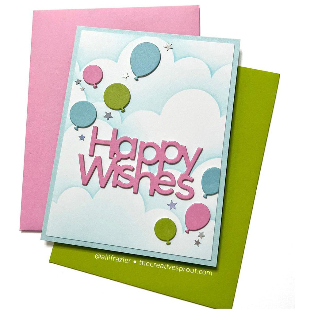 Simon Says Stamp Balloon Assortment Wafer Dies s846 Out Of This World Birthday Card | color-code:ALT01