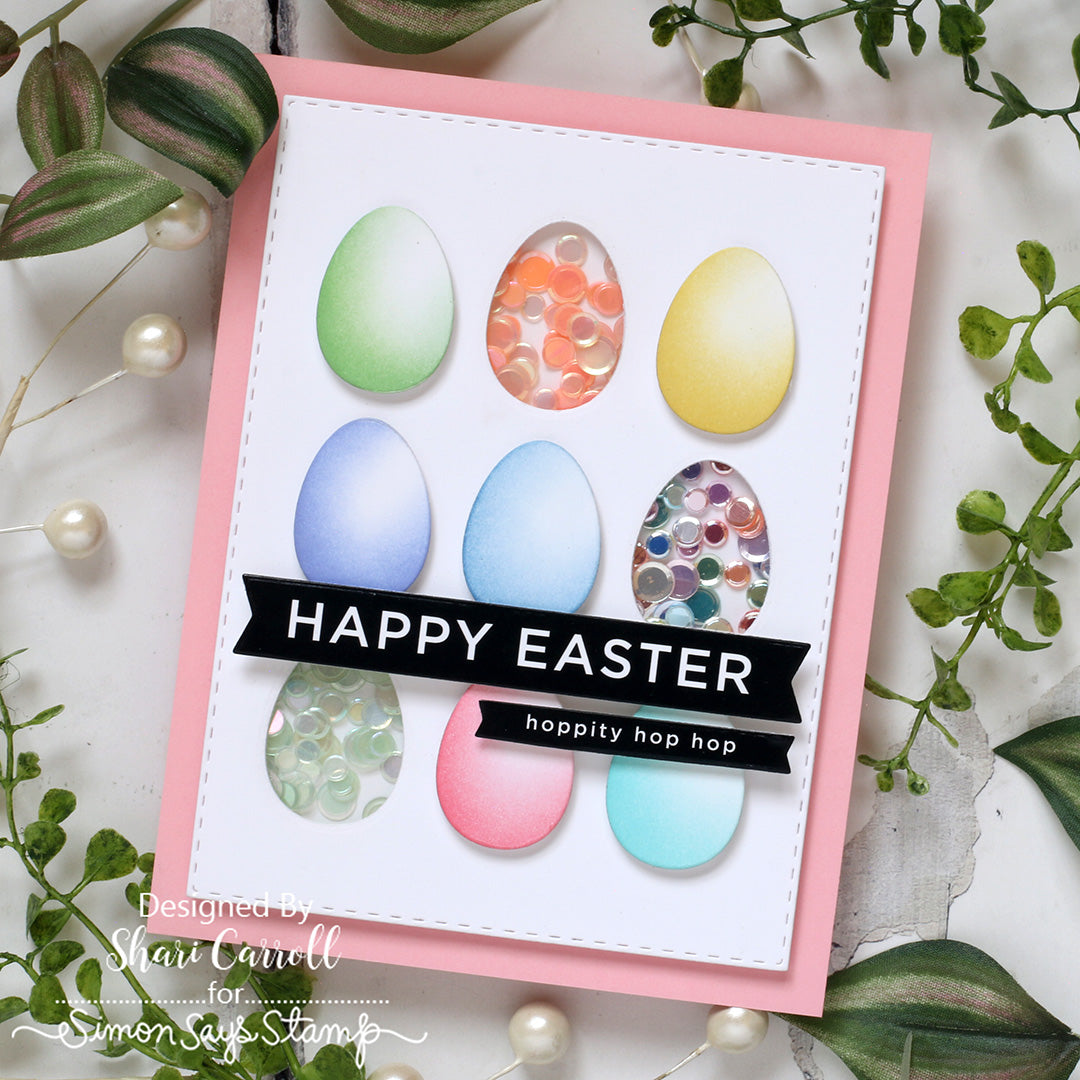 Simon Says Stamp Basic Shapes Nested Eggs 1579sd Beautiful Moments Easter Card