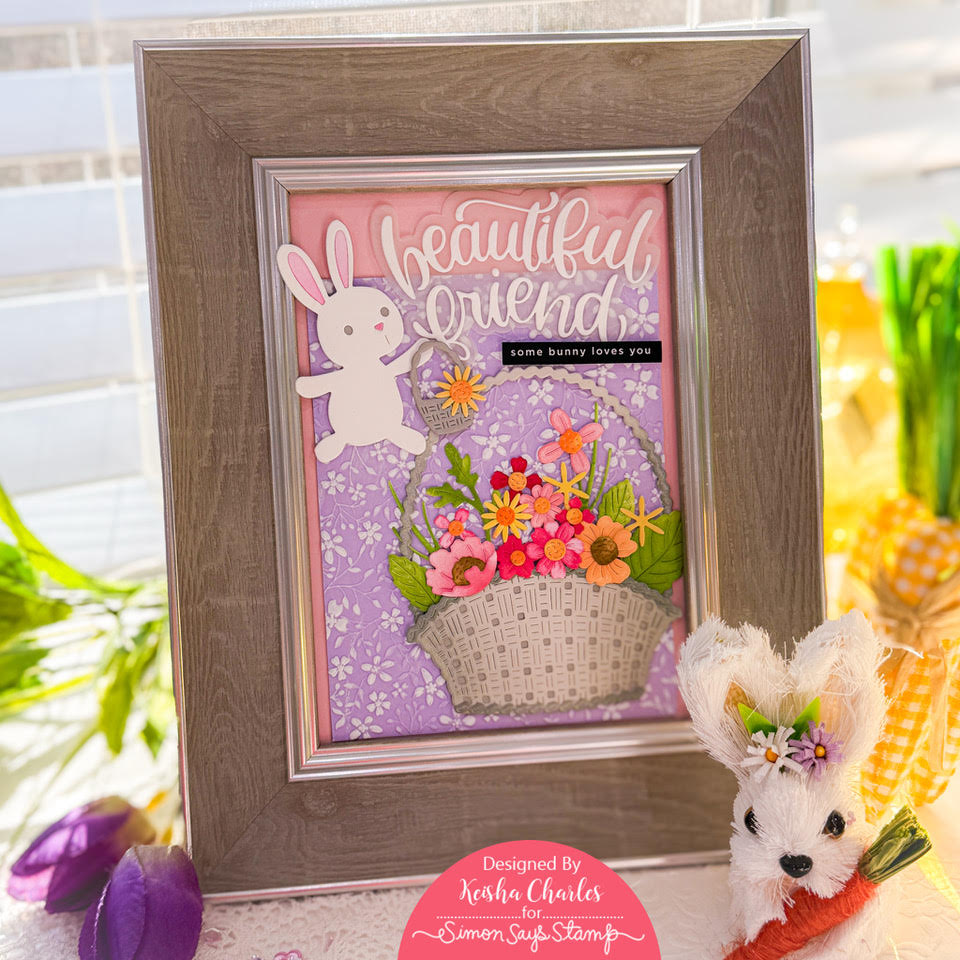 Simon Says Stamp Basket Bunny Wafer Dies s1119 Beautiful Moments Easter Frame | color-code:ALT10