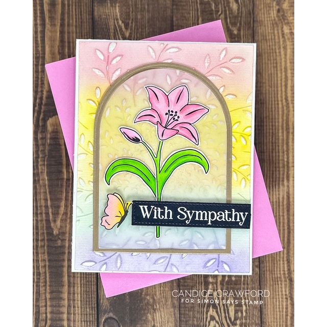 Simon Says Stamp Basket Of Blooms Wafer Dies 1584sdc Beautiful Moments Sympathy Card 
