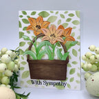 Simon Says Clear Stamps Basket of Blooms 2380ssc Beautiful Moments Sympathy Card