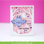 Lawn Fawn Spooky Forest Backdrop Die lf3261 pink halloween