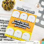 Mama Elephant Be Scary Clear Stamp and Die Set ghosts