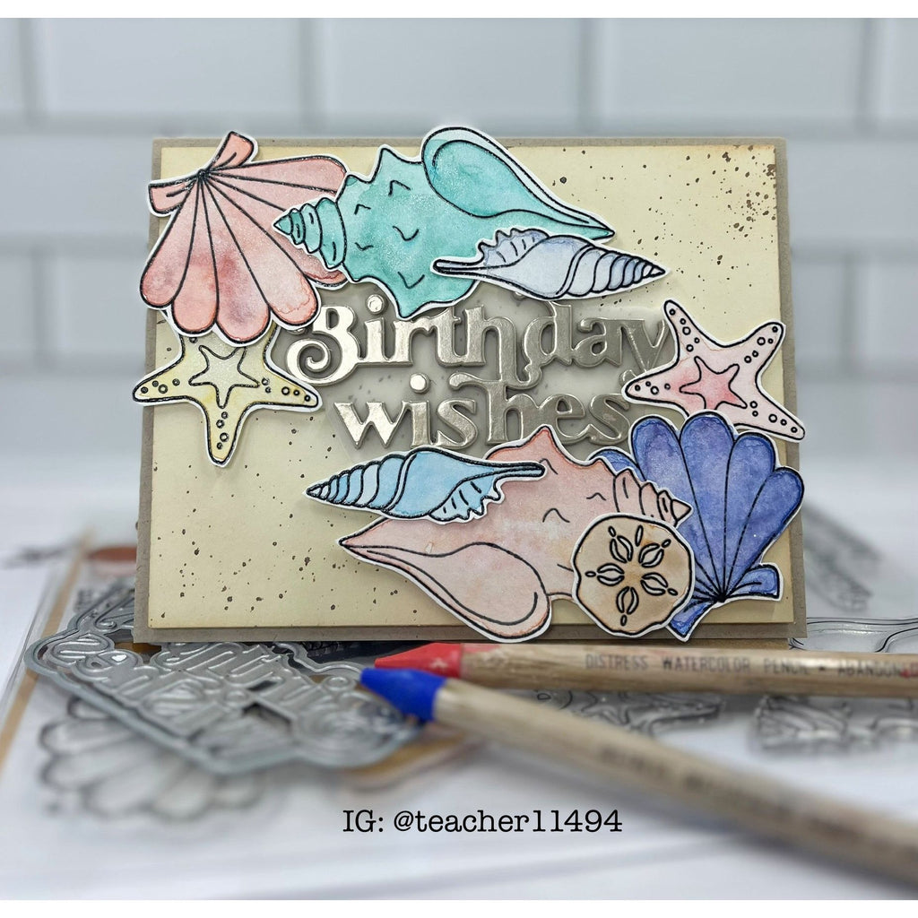 Simon Says Stamps and Dies Beachcombing set795bc Sunny Vibes Birthday Card