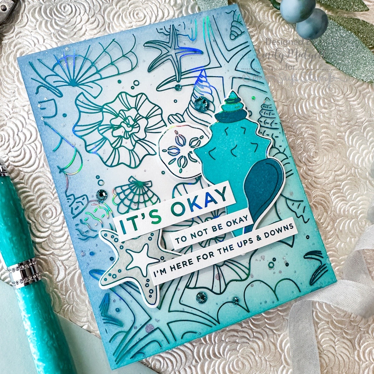 Simon Says Clear Stamps Beachcombing 2066ssc Sunny Vibes Encouragement Card | color-code:ALT02