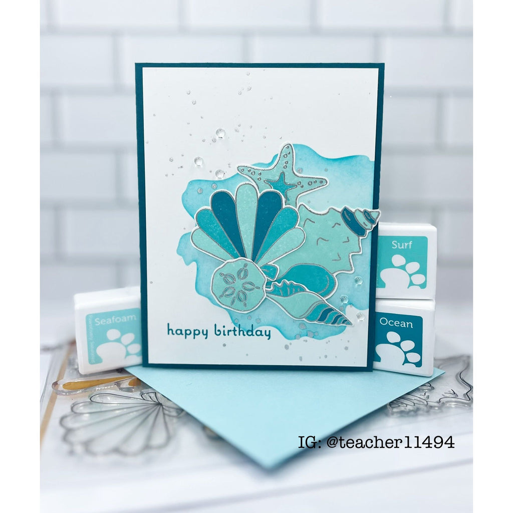 Simon Says Clear Stamps Beachcombing 2066ssc Sunny Vibes Birthday Card