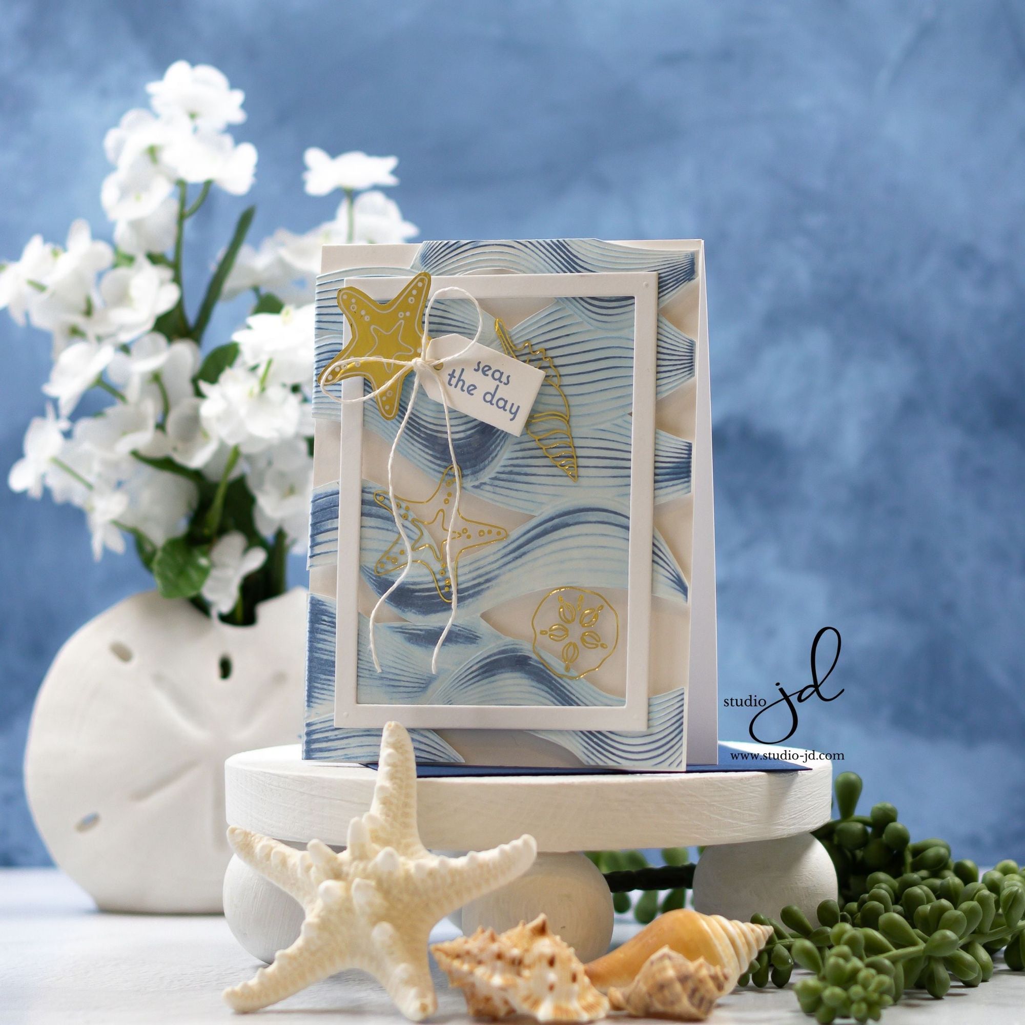 Simon Says Clear Stamps Beachcombing 2066ssc Sunny Vibes Ocean Card | color-code:ALT01