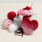 Benzie Design Heart Beginner Needle Felting Kit ktbzbnf01 finished