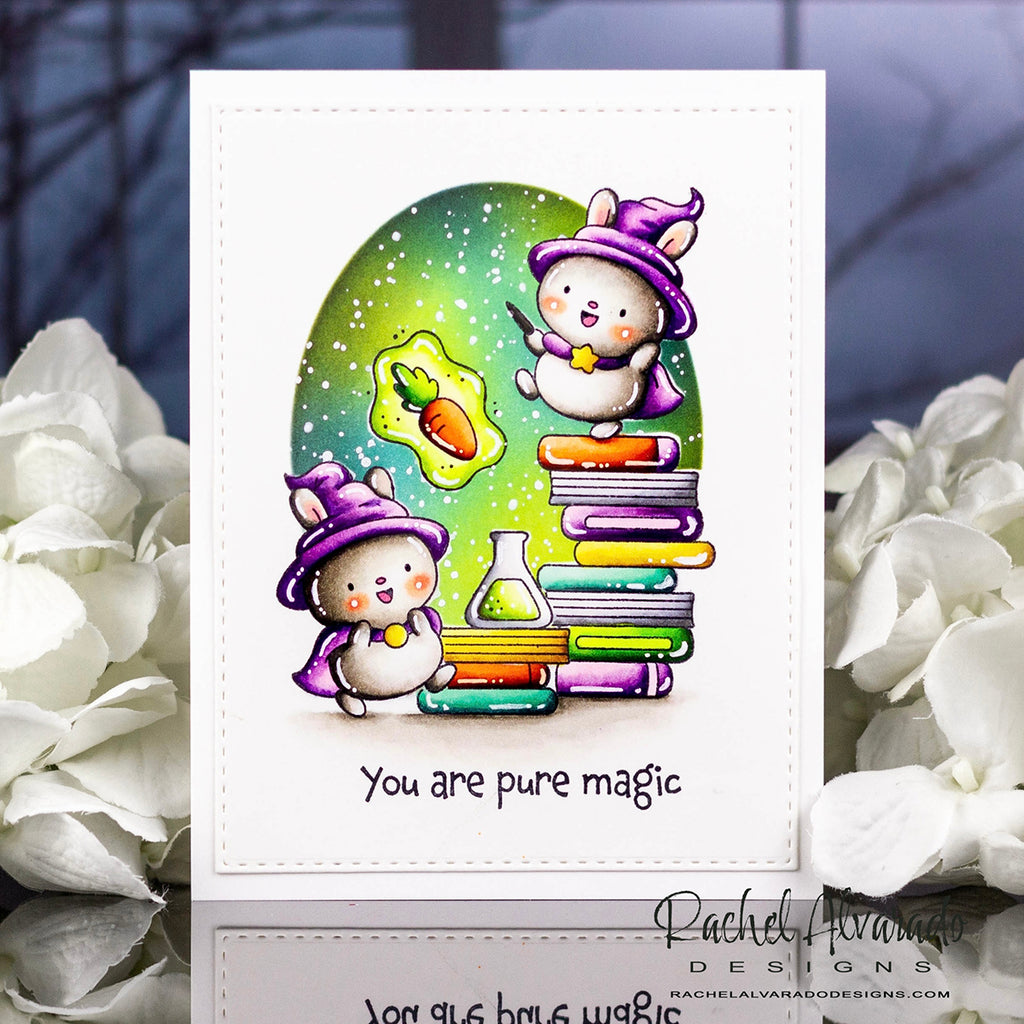 Simon Says Stamps and Dies Best Witches set1048bw STAMPtember Halloween Card | color-code:ALT01