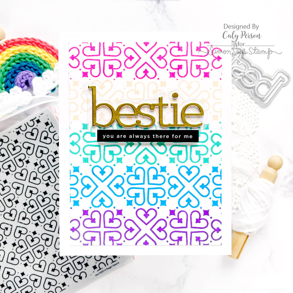 CZ Design Bestie Wafer Dies czd228 Sweetheart Friend Card | color-code:ALT04