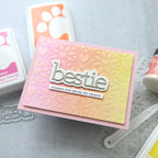 CZ Design Bestie Wafer Dies czd228 Sweetheart Friend Card | color-code:ALT01