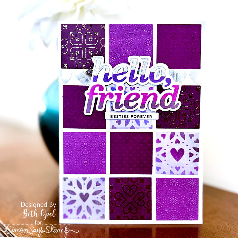 CZ Design Sentiment Strips Bestie czg055 Sweetheart Friend Card