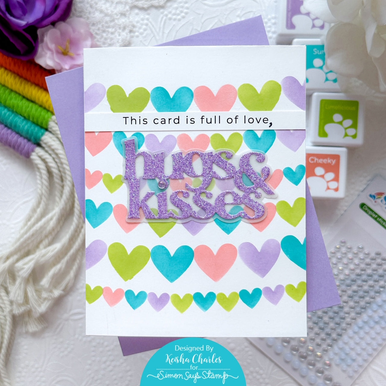CZ Design Sentiment Strips Bestie czg055 Sweetheart Love Card | color-code:ALT03