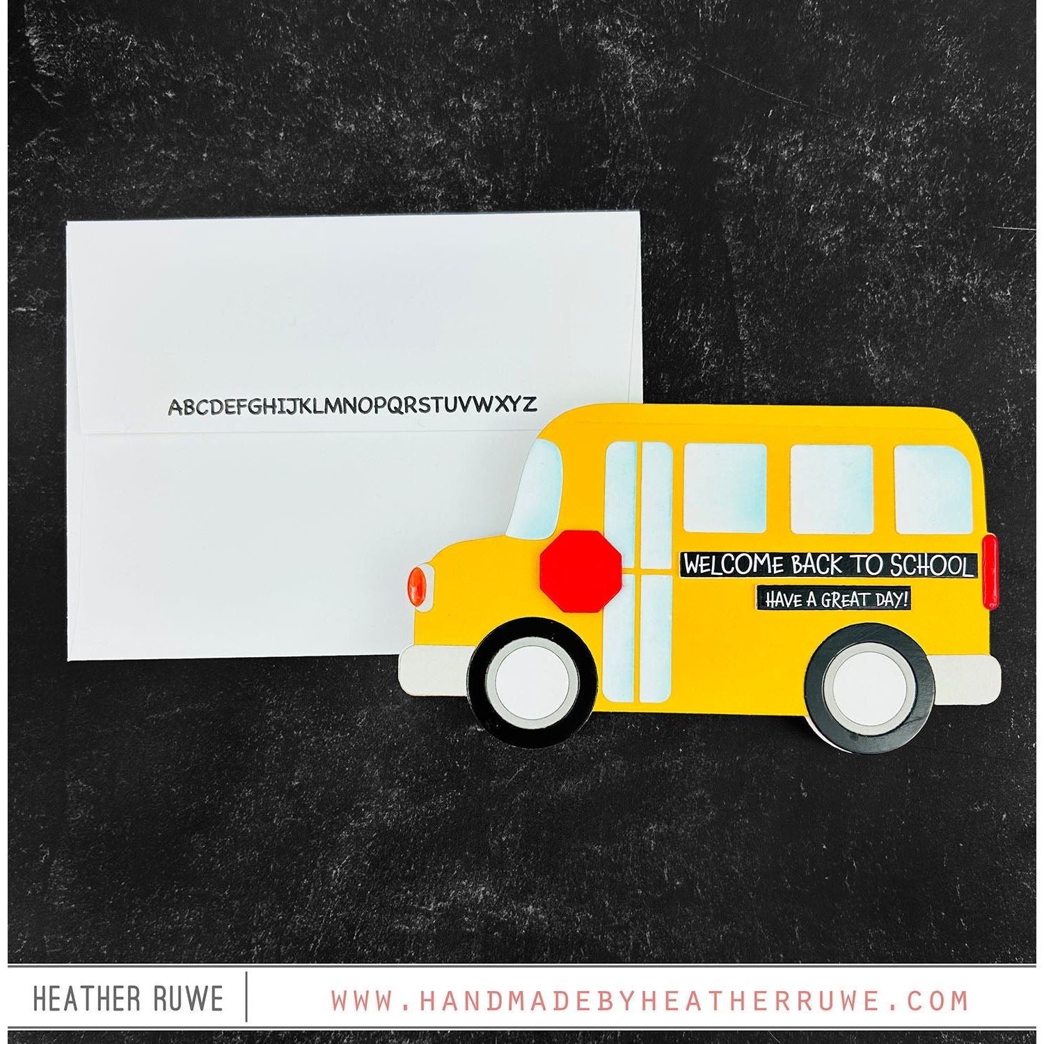 Simon Says Stamp Big Bus Wafer Dies 1383sd Happy Camper Back to School Card | color-code:ALT05