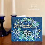 Simon Says Stamps and Dies Big Hanukkah Words set888bh DieCember Hanukkah Card