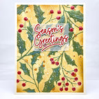 Simon Says Stamps and Dies Big Holiday Words set847bh Stamptember Christmas Card