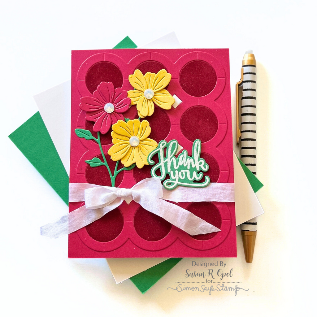 Simon Says Stamps and Dies Big Scripty Greetings set1043bs STAMPtember Thank You Card