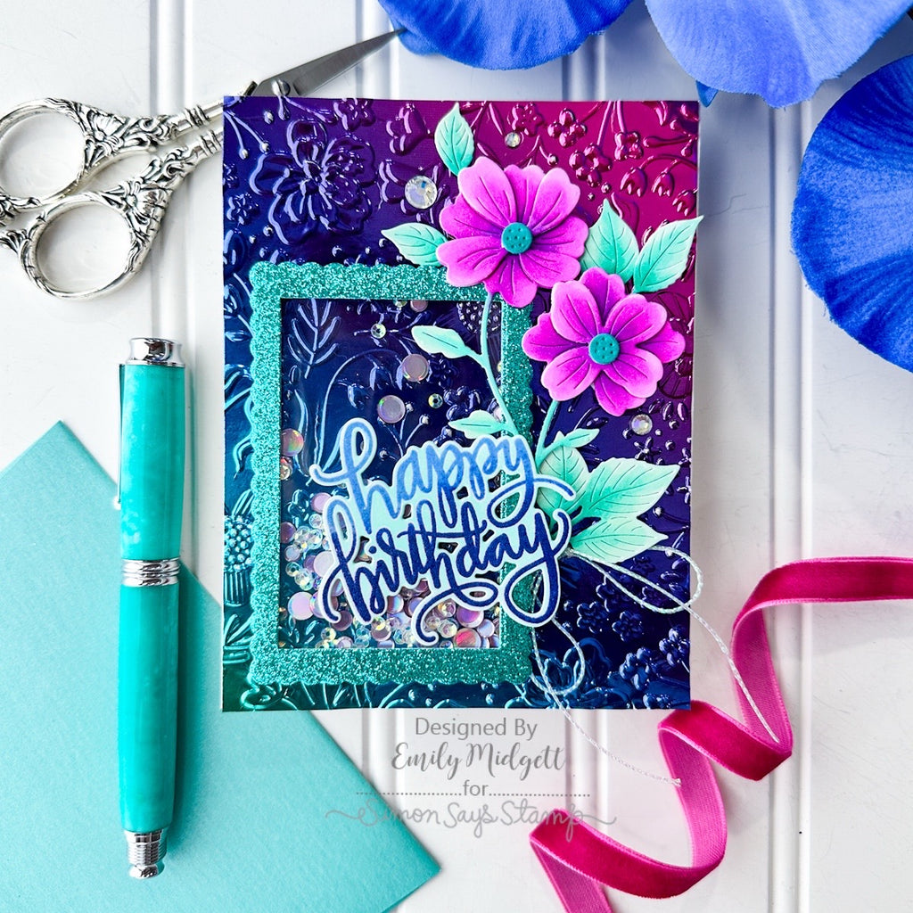 Simon Says Stamps and Dies Big Scripty Greetings set1043bs STAMPtember Birthday Card  | color-code:ALT01