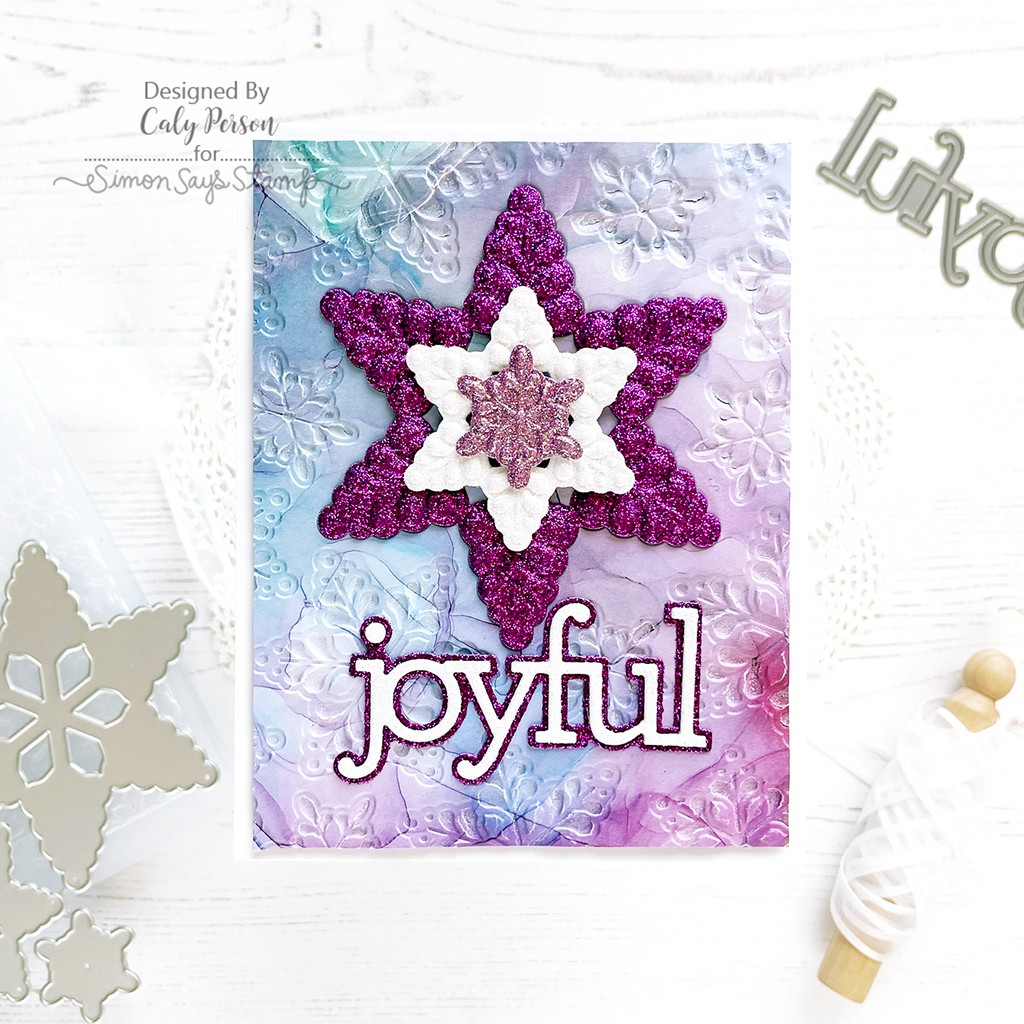 Simon Says Stamp! Simon Says Stamp Embossing Folder And Dies BILLOW SNOWFLAKE sfd306 Holiday Sparkle Christmas Card  | color-code:ALT01