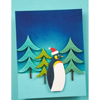 Birch Press Design Block Print Evergreen Trees Dies 57648 penguin