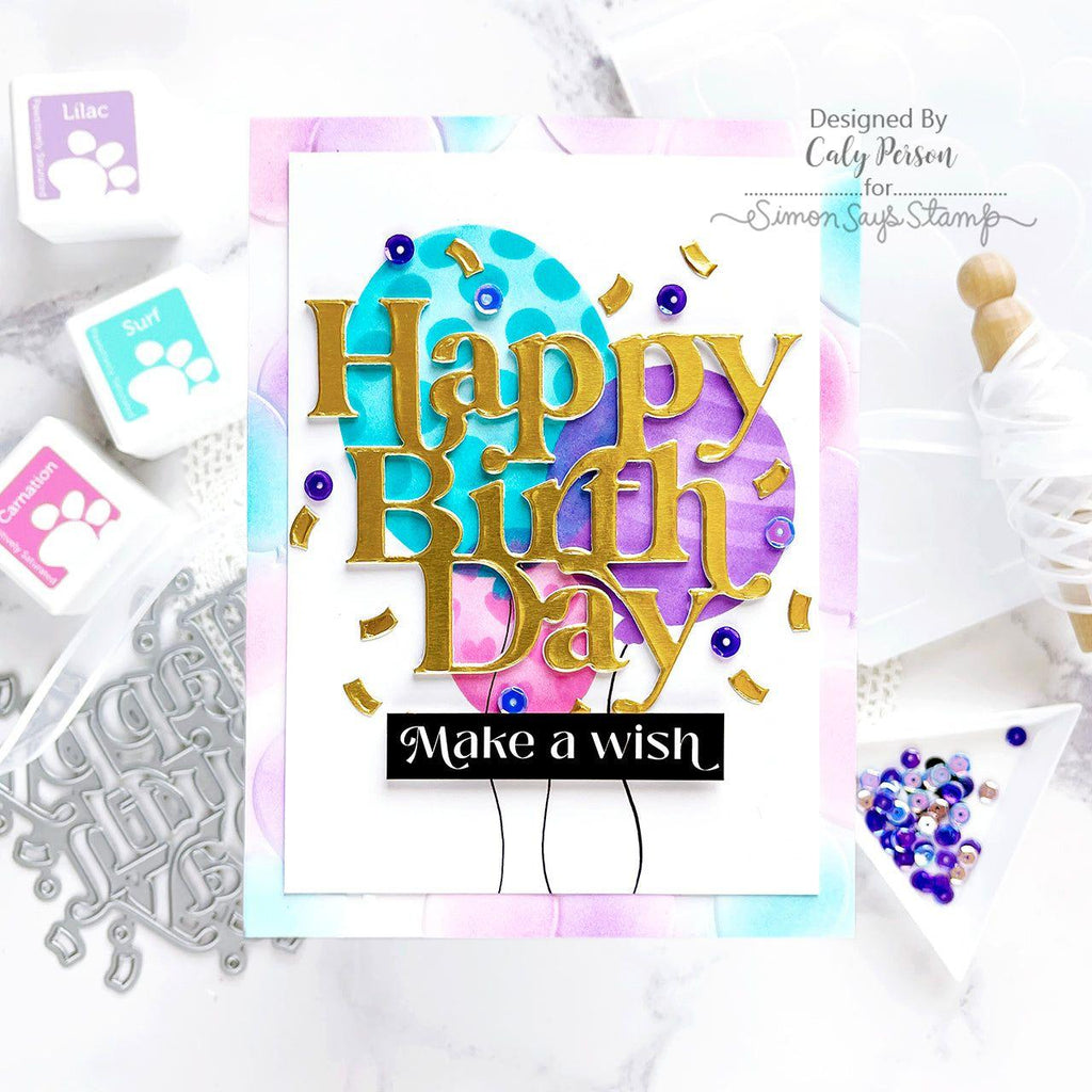 Simon Says Stamp Birthday Confetti Wafer Dies sssd112905 Stamptember Birthday Card | color-code:ALT01