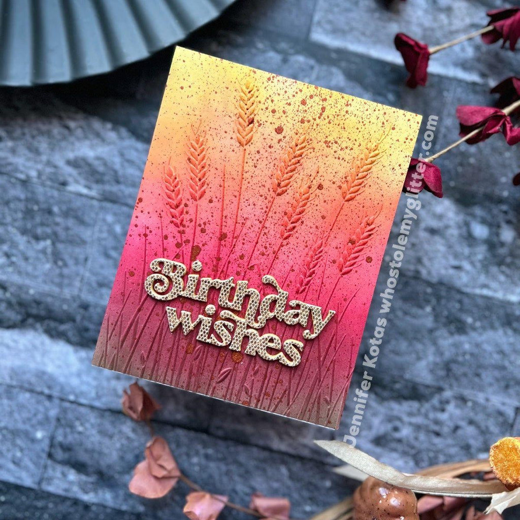 Simon Says Stamp Birthday Wishes Wafer Dies sssd112883 Stamptember Birthday Card