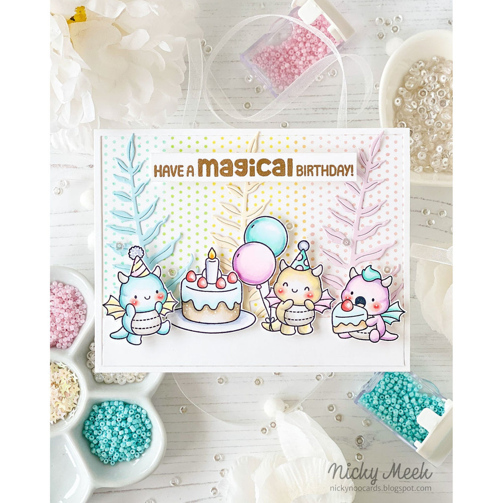 Simon Says Clear Stamps Birthday Dragons 3201ssc Moments in Time Birthday Card | color-code:ALT04