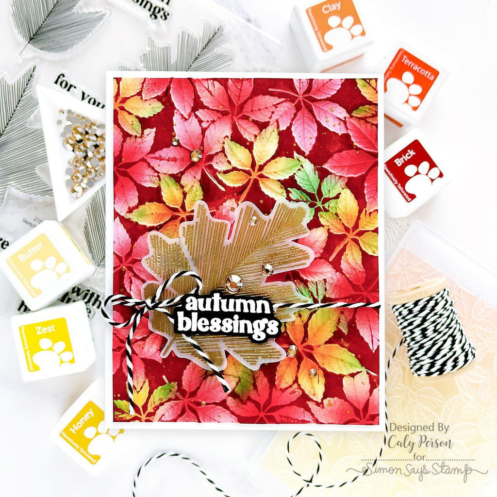 Simon Says Stamp Black and White Bakers Twine st0158 Sweet Wishes Fall Card | color-code:ALT03