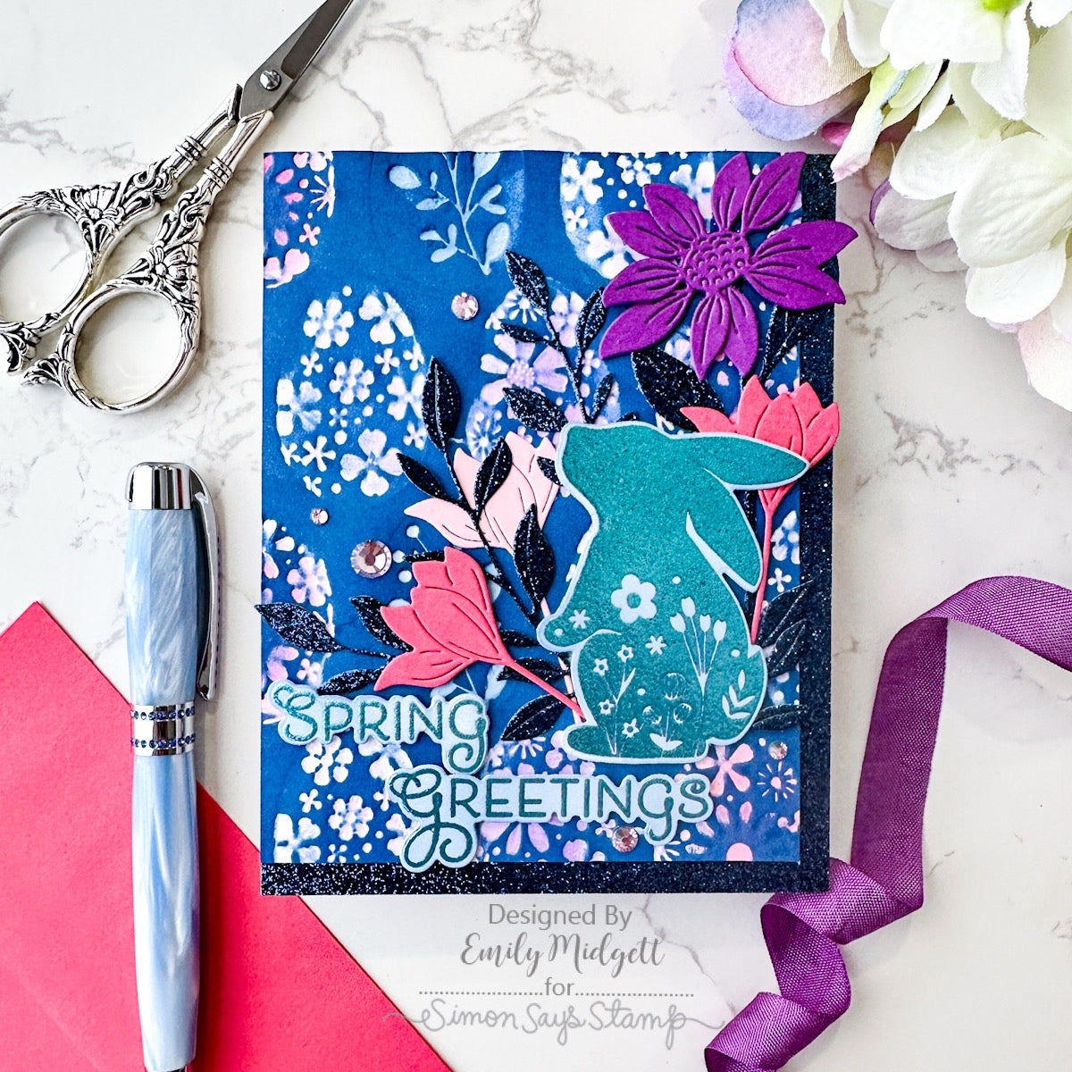 Simon Says Stamp and Dies Blessings at Easter set933be Favorite Things Spring Card | color-code:ALT11