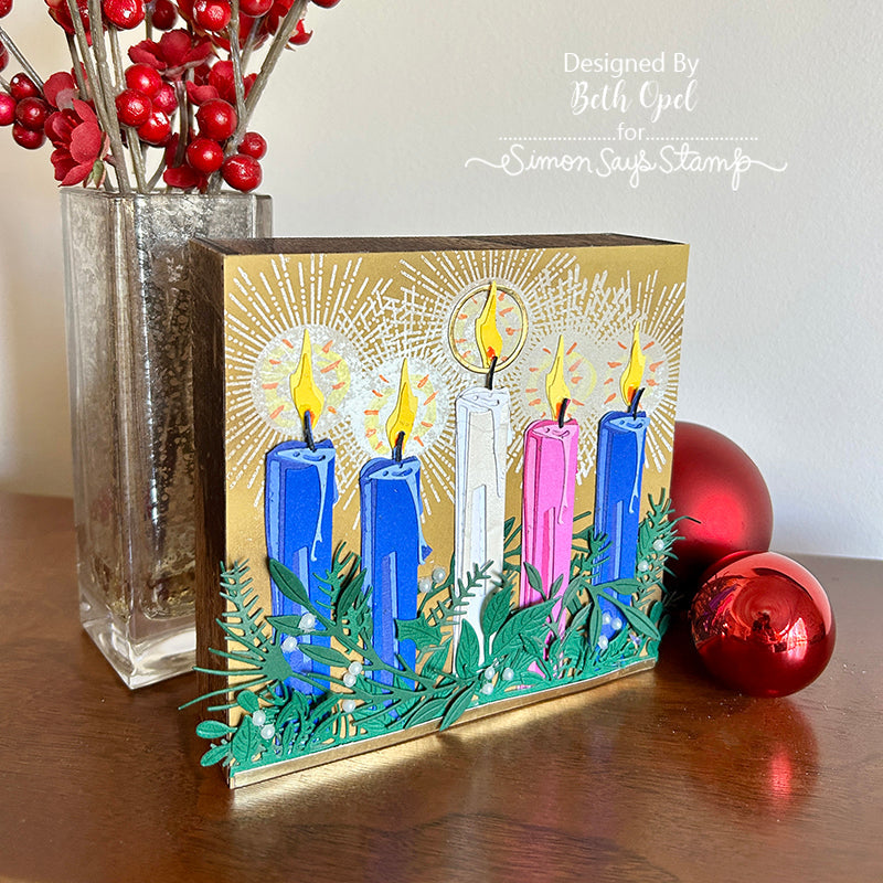 Simon Says Clear Stamps Boho Party sss202776c Advent Wreath decor