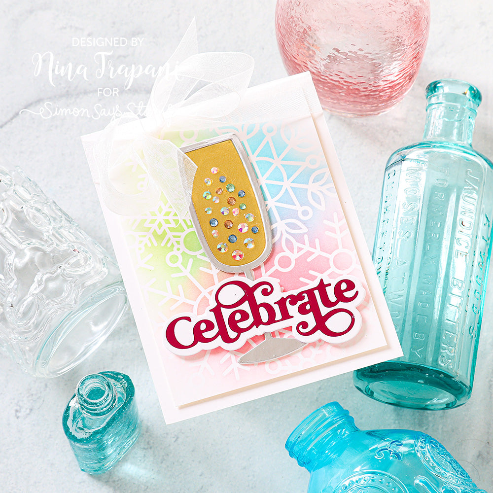 Simon Says Stamp Boho Celebrate Wafer Dies sssd112945c Diecember Celebrate Card