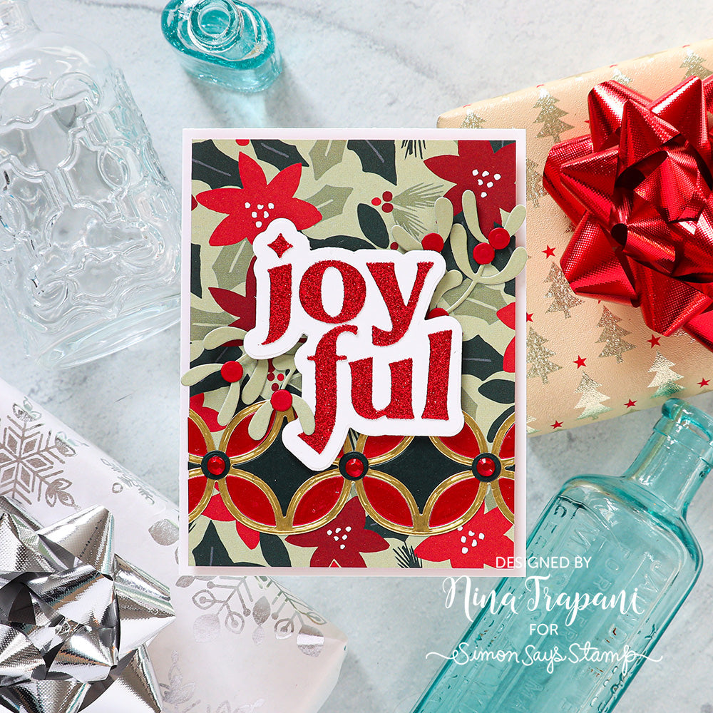 Simon Says Stamp Boho Chain Wafer Die sssd112964 Diecember Christmas Card